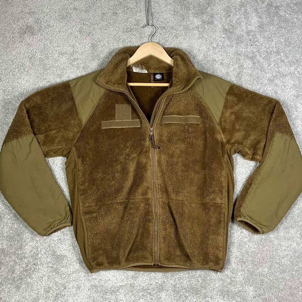 Rothco Jacket Mens Small Coyote Brown ECWCS Gen III Level 3 Fleece Full Zip - Picture 3 of 15